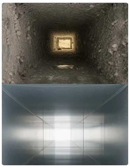 air duct before and after